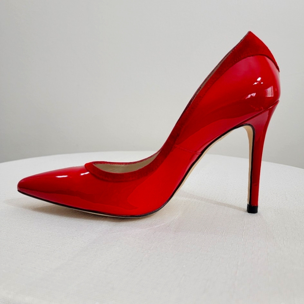 Karen Millen Red Patent Leather Pumps